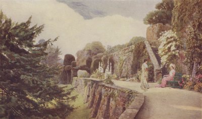 La terraza inferior, Castillo de Berkeley de George Samuel Elgood