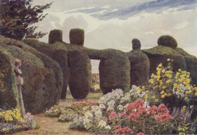 El seto de tejo, Campsey Ashe de George Samuel Elgood