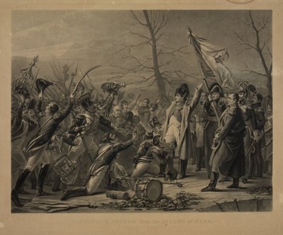 Napoleón regresando de la isla de Elba el 7 de marzo de 1815 de George Sanders