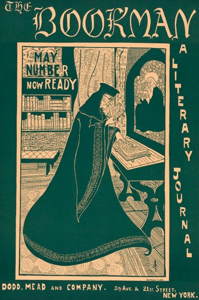 Cartel para una edición de The Bookman de George Scotson Clark