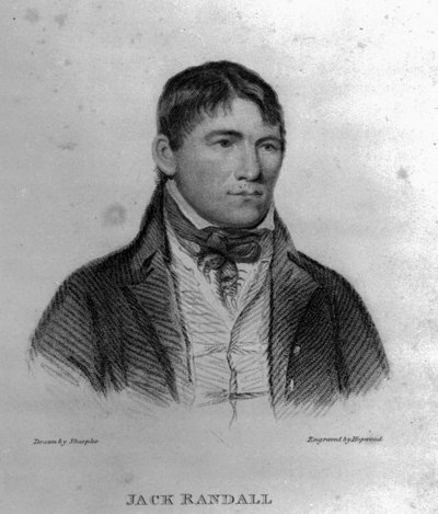 Jack Randall, grabado por Hopwood de George Sharples