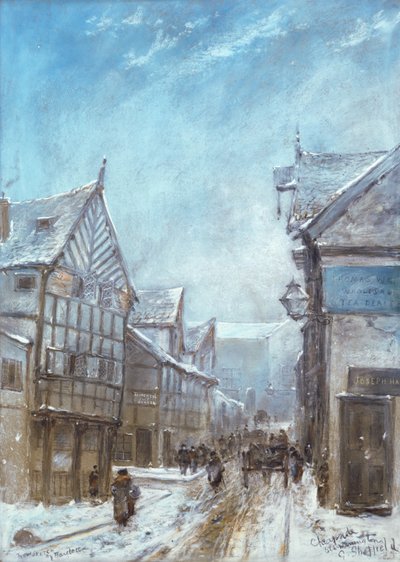 Viejo Cheapside, Warrington, 1864 de George Sheffield