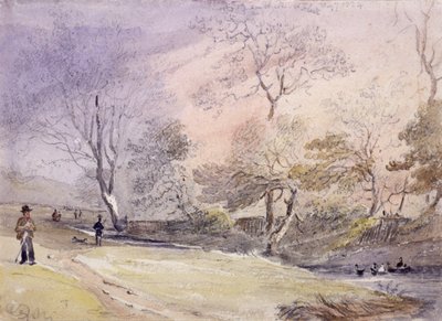 Río Fleet, Hampstead, Londres de George Shepheard
