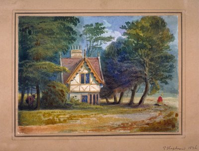 Vista del pabellón en Hyde Park, Londres, 1826 de George Shepheard