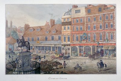 Charing Cross, Westminster, Londres, 1807 de George Shepherd