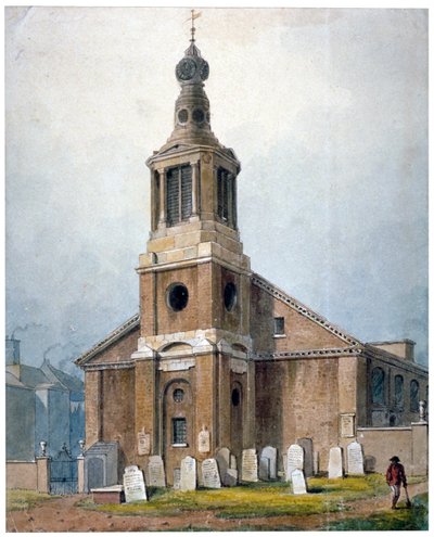 Iglesia de Santa Ana, Dean Street, Soho, Londres, 1828 de George Shepherd