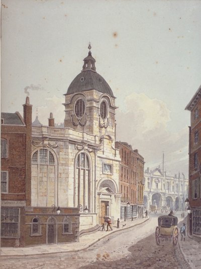 Iglesia de San Benet Fink, Threadneedle Street, Ciudad de Londres de George Shepherd