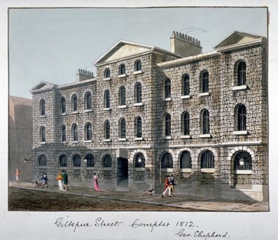 Giltspur Street Compter, Ciudad de Londres, 1812 de George Shepherd