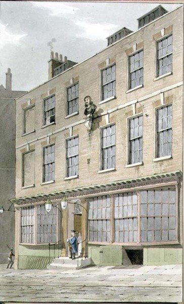 Cafetería Griega, Devereaux Court, 1809 de George Shepherd