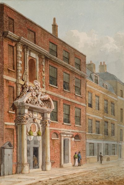 El Salón de los Mercaderes de Sastres, Londres, c.1810 de George Shepherd