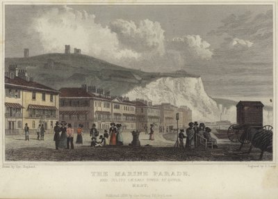 El paseo marítimo y la Torre de Julio César en Dover de George Shepherd