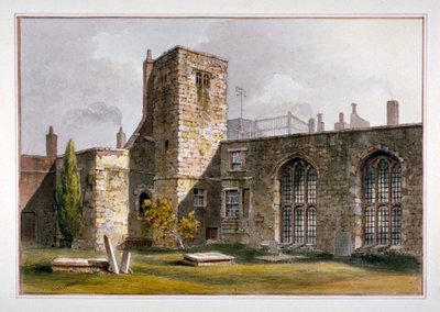 Vista de la capilla de Savoy, Palacio de Savoy, Westminster, 1819 de George Shepherd