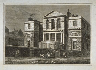 Vista de la Casa de Sesiones, Old Bailey, 1812 de George Shepherd