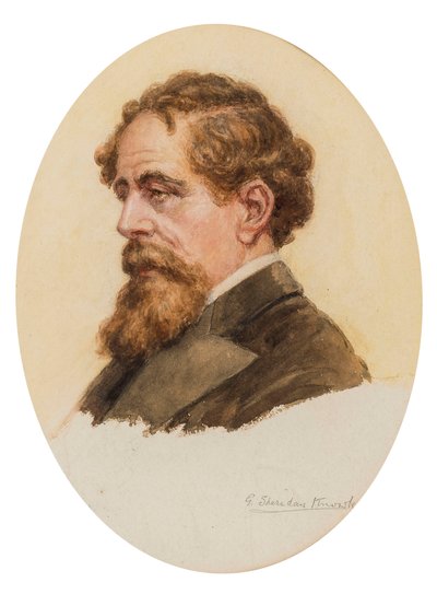 Retrato de Charles Dickens de George Sheridan Knowles
