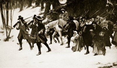 La huida de los hugonotes de George Sheridan Knowles