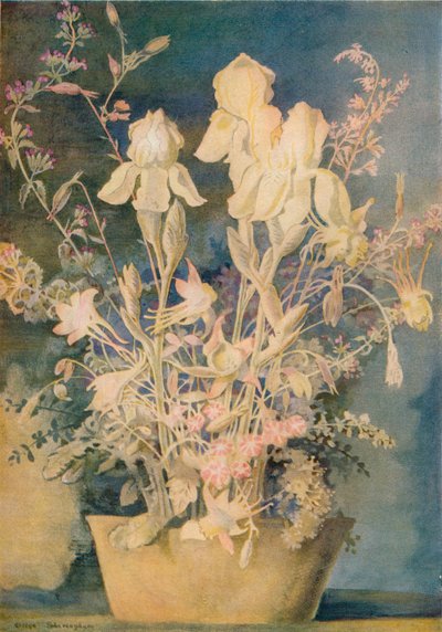 Pintura de flores por George Sheringham, c. 1910-1920, 1936 de George Sheringham
