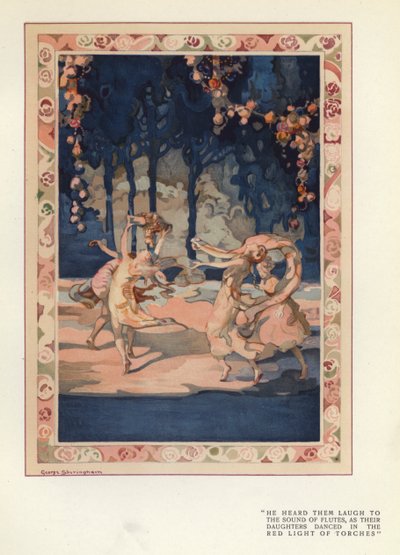 Ilustración para El Hipócrita Feliz de Max Beerbohm de George Sheringham
