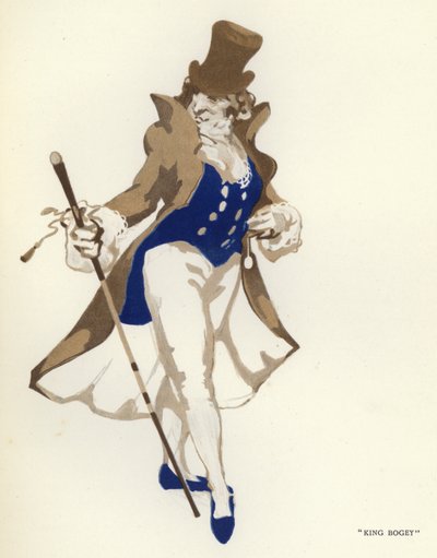 Ilustración para El Hipócrita Feliz de Max Beerbohm de George Sheringham