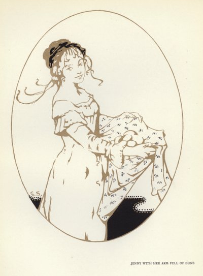 Ilustración para El hipócrita feliz de Max Beerbohm de George Sheringham