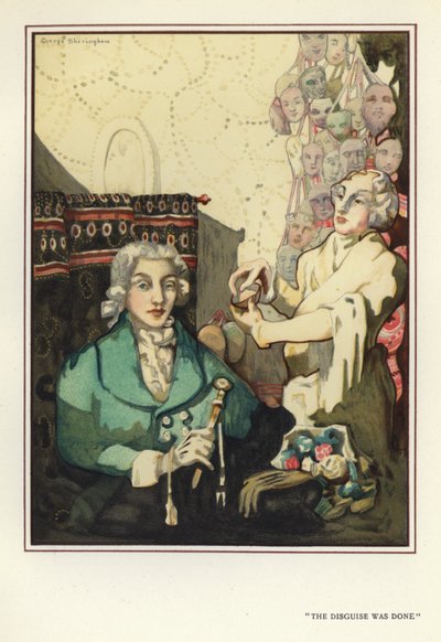 Ilustración para El hipócrita feliz de Max Beerbohm de George Sheringham