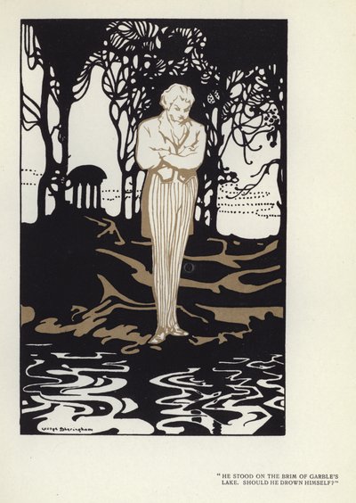 Ilustración para El hipócrita feliz de Max Beerbohm de George Sheringham