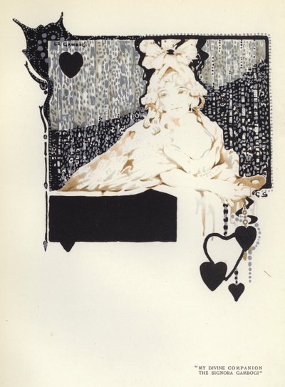 Ilustración para El Hipócrita Feliz de Max Beerbohm de George Sheringham