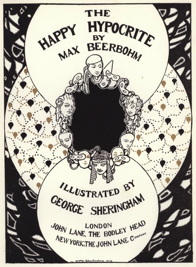 Ilustración para El Hipócrita Feliz de Max Beerbohm de George Sheringham