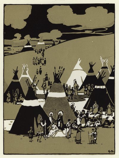 Por la noche llegaron a un campamento de George Sheringham