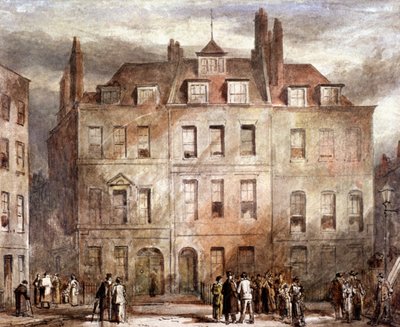 Sheriffs Court, Red Lion Square, Holborn, Londres, c1828 de George Sidney Shepherd