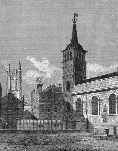 Iglesia de San Pedro, Cornhill, Ciudad de Londres, 1811 1911 de George Sidney Shepherd