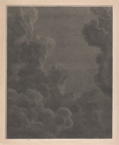 Ventana oeste de la capilla del New College de Oxford, nubes, parte del belén de George Siegmund Facius