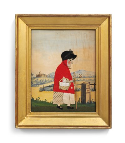 La mujer del ganso ante un hito, c.1840 de George Smart