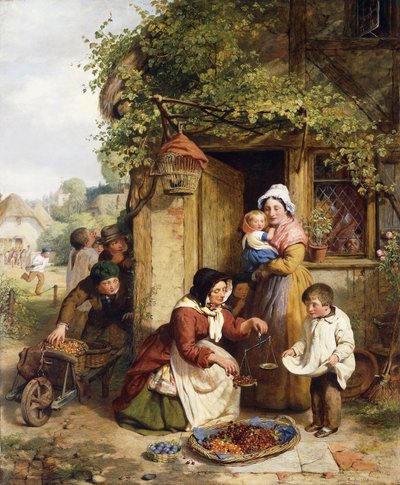 El vendedor de cerezas, 1856 de George Smith