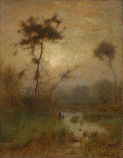 Una mañana de plata de George Snr. Inness