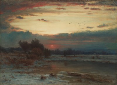 Un cielo de invierno de George Snr. Inness