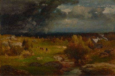 Despejando 1875 (Óleo sobre lienzo) de George Snr. Inness