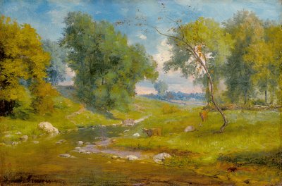 En la pradera (óleo sobre lienzo) de George Snr. Inness