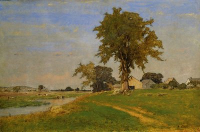 Viejo olmo en Medfield, 1860 de George Snr. Inness