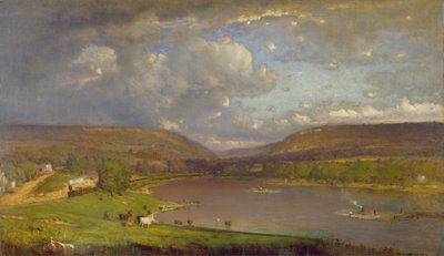 En el río Delaware, 1861-63 de George Snr. Inness