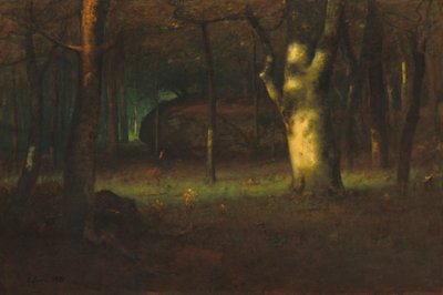 Atardecer en el bosque, 1891 de George Snr. Inness