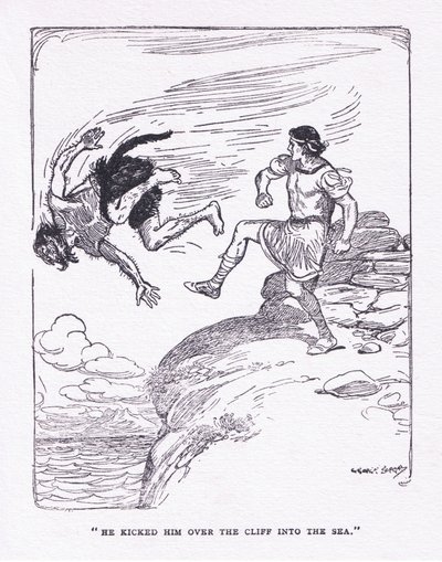 Lo pateó por el acantilado en el mar, de Los héroes publicado por George Allen and Unwin 1929 de George Soper