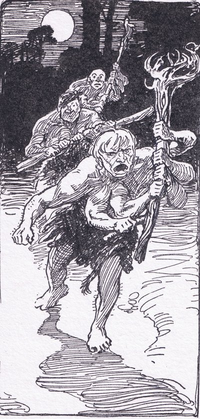 Mientras dormían, bajaron los hombres terribles, de Los Héroes publicado por George Allen y Unwin 1929 de George Soper