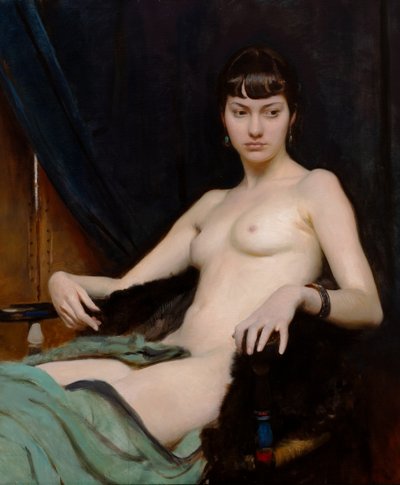 Un estudio (óleo sobre lienzo) de George Spencer Watson