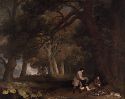 Un descanso después de la caza de George Stubbs