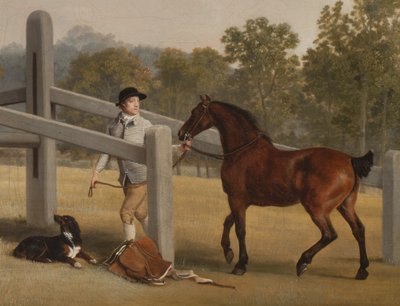 William Henry Cavendish-Bentinck, 3er Duque de Portland y su hermano menor Lord Edward (detalle) de George Stubbs
