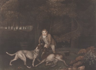 [Freeman, Guardián del Conde de Clarendon, con un sabueso y una cierva herida]: reeditado tras la muerte de Stubbs con el título: La muerte de la cierva de George Stubbs