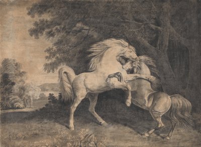 Lucha de caballos de George Stubbs