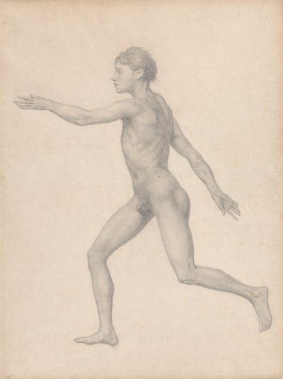 Figura humana, vista lateral, sin diseccionar (estudio terminado para el cuadro VIII) de George Stubbs