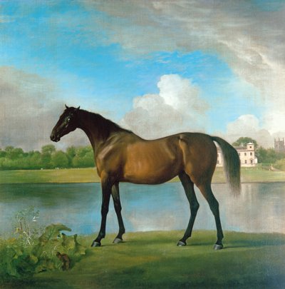 Yegua de cría de Lord Bolingbroke en los terrenos de Lydiard Park, Wiltshire, c.1764-66 de George Stubbs