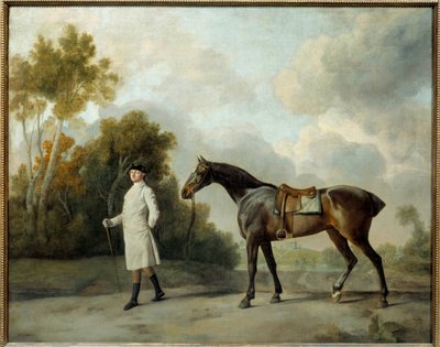 Retrato de Assheton, Primer Vizconde Curzon y su yegua María de George Stubbs
